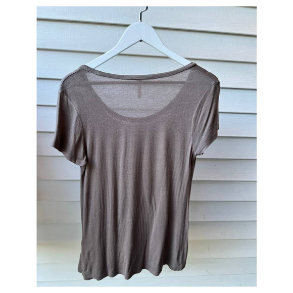 Upcycled Tan Angel Number 222 Tee - Picture 7 of 8